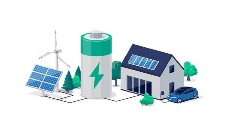 stock-vector-home-virtual-battery-energy-storage-house-photovoltaic-solar-panels-plant